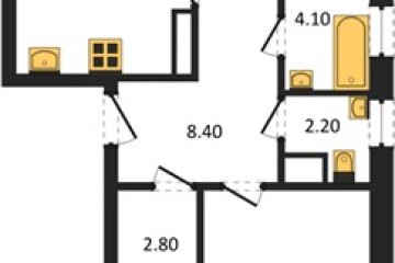 Фото №1: 2-комнатная квартира 72 м² - Краснодар, мкр. Парк Победы, 