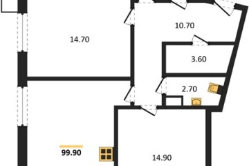 Фото №1: 3-комнатная квартира 99 м² - Краснодар, мкр. Парк Победы, 