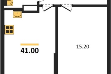 Фото №1: 1-комнатная квартира 41 м² - Краснодар, мкр. Парк Победы, 