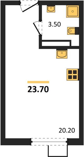 Фото №1: Студия 23 м² - Краснодар, Прикубанский внутригородской округ, мкр. Парк Победы