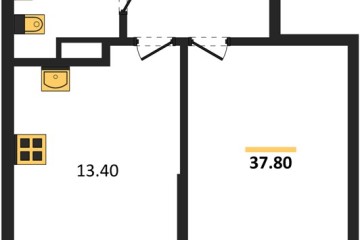 Фото №1: 1-комнатная квартира 37 м² - Краснодар, мкр. Парк Победы, 