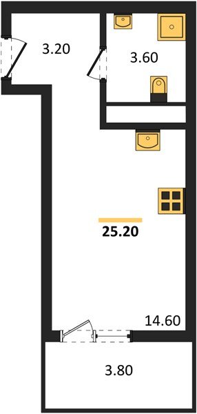 Фото №1: Студия 25 м² - Краснодар, мкр. Прикубанский внутригородской округ