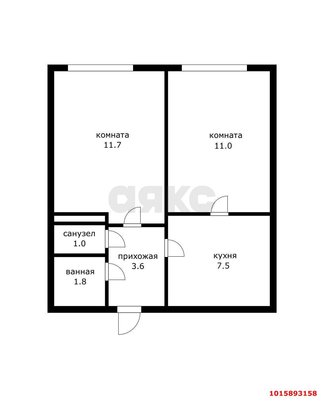 Фото №13: 2-комнатная квартира 36 м² - Краснодар, Кожзавод, ул. Минская, 120