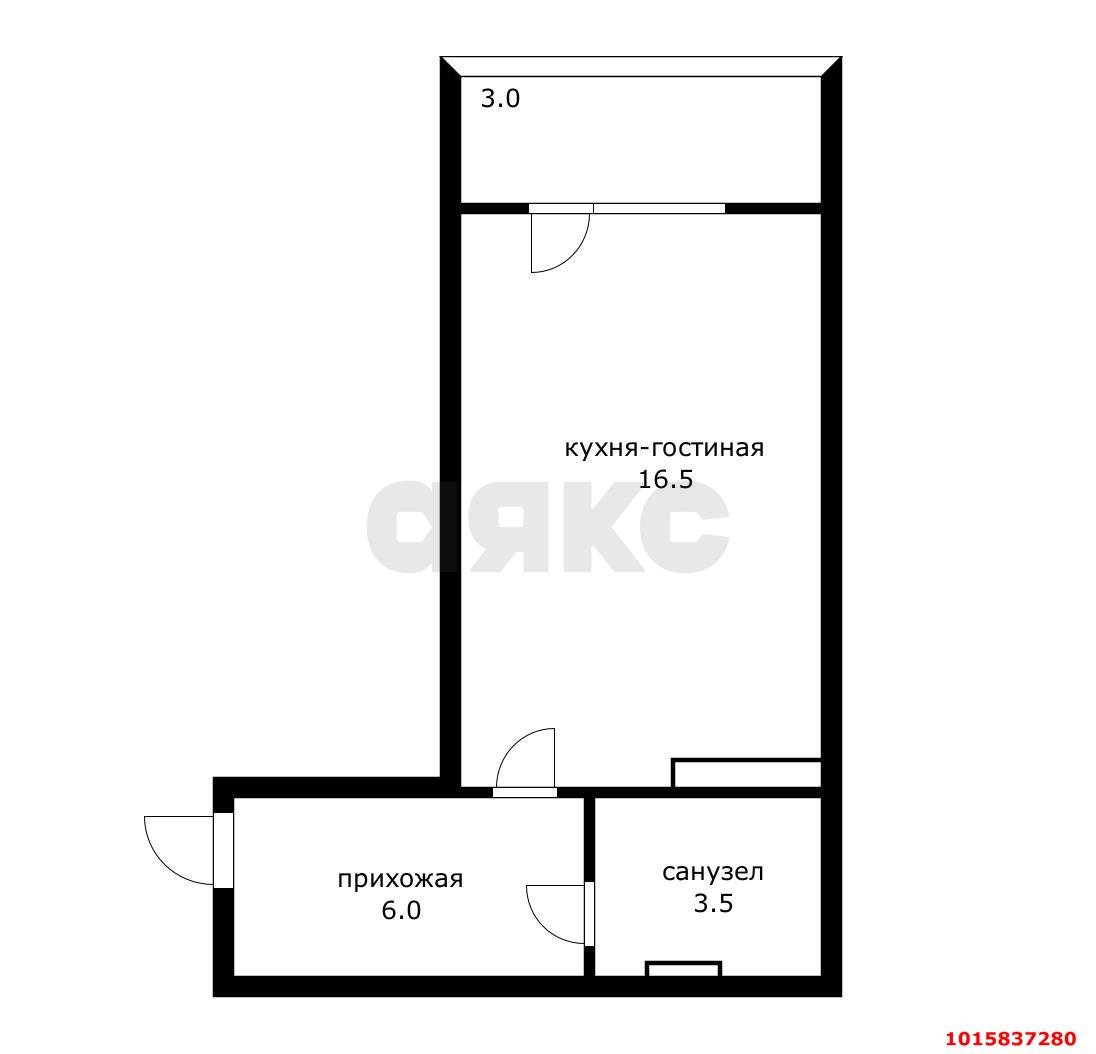 Фото №14: Студия 26 м² - Краснодар, Восточный, ул. Героя Владислава Посадского, 28
