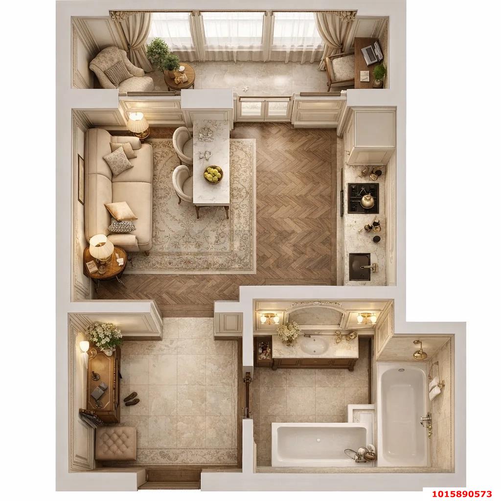 Фото №9: Студия 22 м² - Краснодар, ЖК Все Свои Вип, ул. Колхозная, 5/2