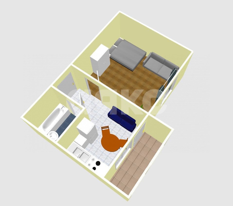 Фото №8: 1-комнатная квартира 34 м² - Анапа, жилой комплекс Горгиппия Морская, ул. Ленина, 196