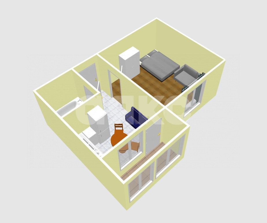 Фото №6: 1-комнатная квартира 34 м² - Анапа, жилой комплекс Горгиппия Морская, ул. Ленина, 196