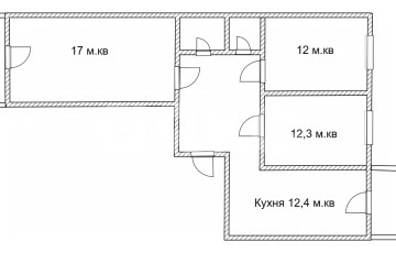 Фото №2: 3-комнатная квартира 76 м² - Молодёжное, мкр. жилой комплекс Солнечный Парк, ул. Парковая, 2