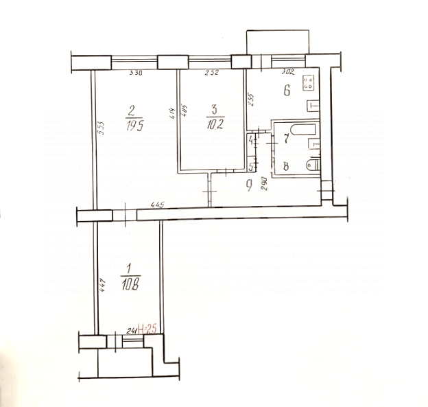 Фото №23: 3-комнатная квартира 61 м² - Волгоград, Центральный, мкр. 103-й, ул. Рокоссовского, 56