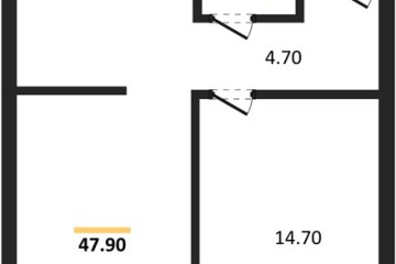 Фото №1: 1-комнатная квартира 47 м² - Краснодар, мкр. Прикубанский внутригородской округ, ул. Марины Цветаевой, 35