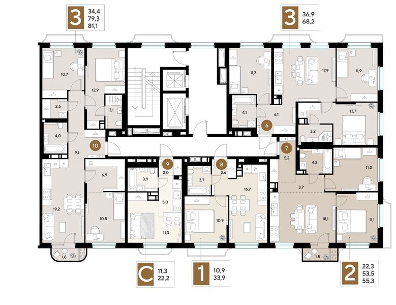 Фото №8: 1-комнатная квартира 33 м² - Краснодар, мкр. Прикубанский внутригородской округ
