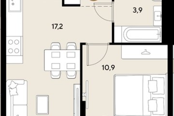 Фото №1: 1-комнатная квартира 36 м² - Краснодар, мкр. Прикубанский внутригородской округ, 
