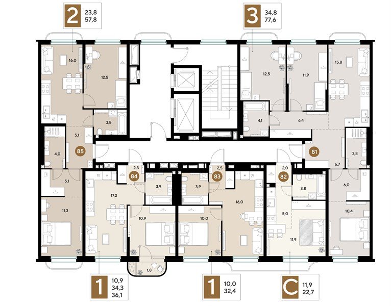 Фото №8: 1-комнатная квартира 32 м² - Краснодар, мкр. Прикубанский внутригородской округ