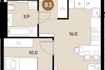 Фото №1: 1-комнатная квартира 32 м² - Краснодар, мкр. Прикубанский внутригородской округ, 