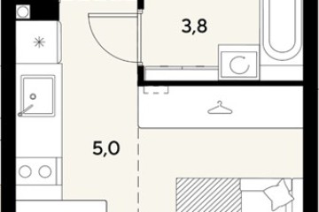 Фото №1: Студия 22 м² - Краснодар, мкр. Прикубанский внутригородской округ, 