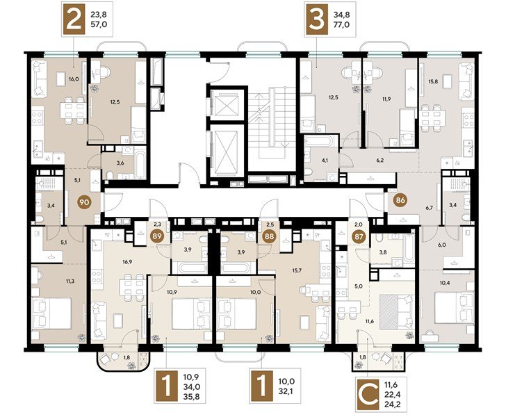 Фото №8: 1-комнатная квартира 35 м² - Краснодар, мкр. Прикубанский внутригородской округ