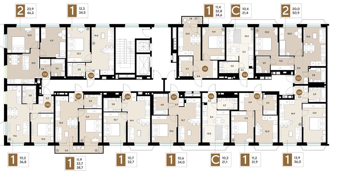 Фото №8: 2-комнатная квартира 50 м² - Краснодар, мкр. Прикубанский внутригородской округ