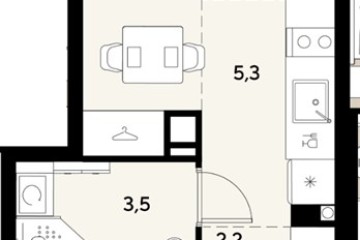 Фото №1: Студия 21 м² - Краснодар, мкр. Прикубанский внутригородской округ, 