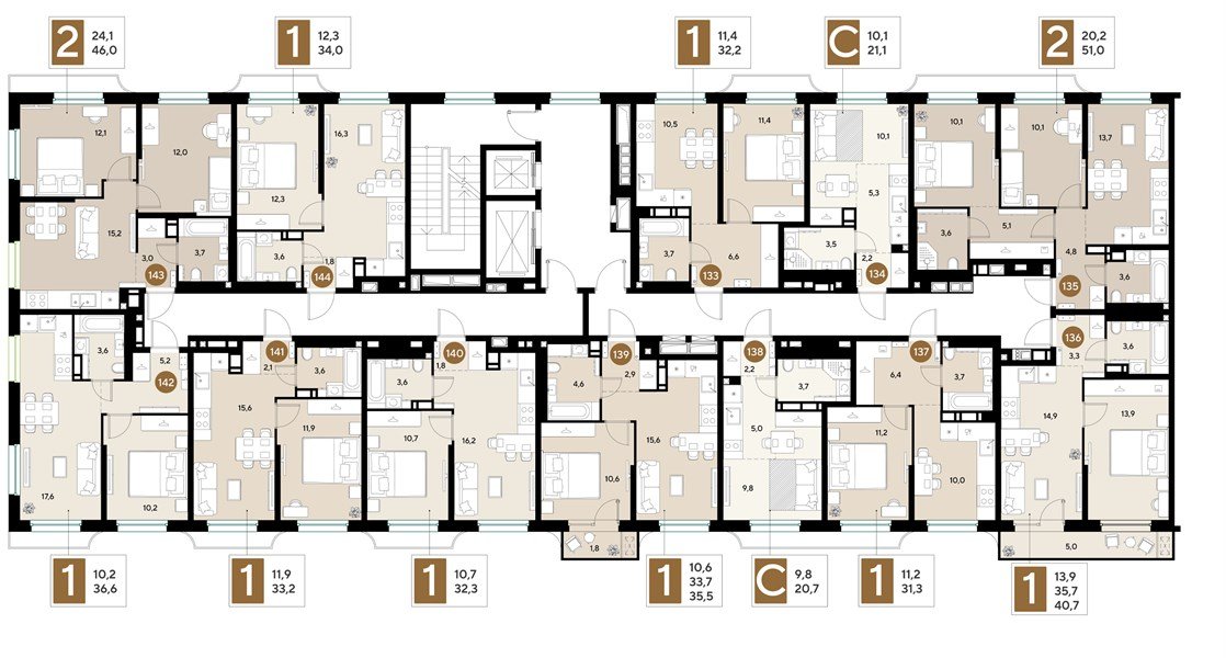 Фото №8: 2-комнатная квартира 51 м² - Краснодар, мкр. Прикубанский внутригородской округ