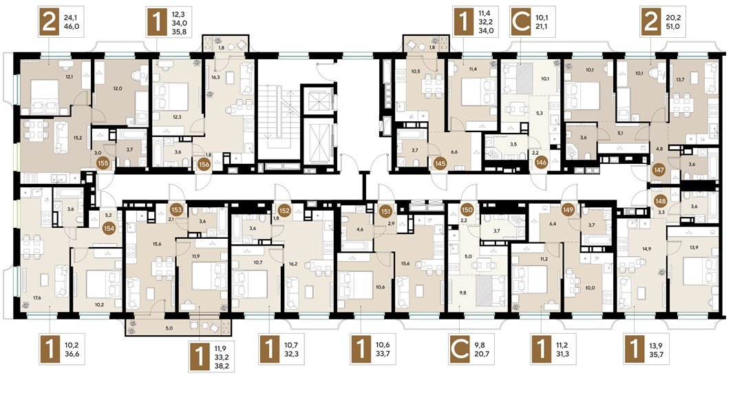 Фото №8: 2-комнатная квартира 51 м² - Краснодар, мкр. Прикубанский внутригородской округ