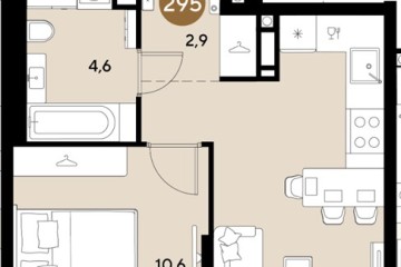 Фото №1: 1-комнатная квартира 33 м² - Краснодар, мкр. Прикубанский внутригородской округ, 