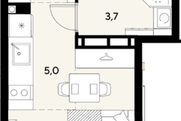 Фото №1: Студия 20 м² - Краснодар, мкр. Прикубанский внутригородской округ, 