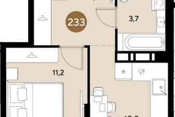 Фото №1: 1-комнатная квартира 31 м² - Краснодар, мкр. Прикубанский внутригородской округ,