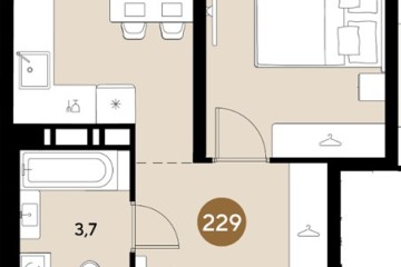 Фото №1: 1-комнатная квартира 32 м² - Краснодар, мкр. Прикубанский внутригородской округ, 