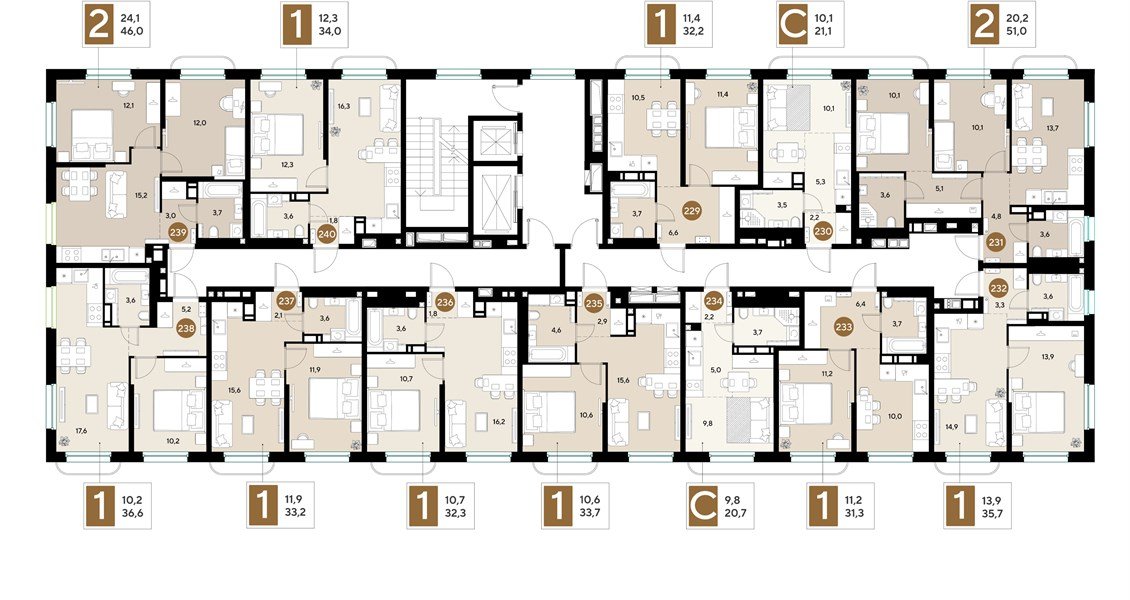 Фото №8: 1-комнатная квартира 32 м² - Краснодар, мкр. Прикубанский внутригородской округ