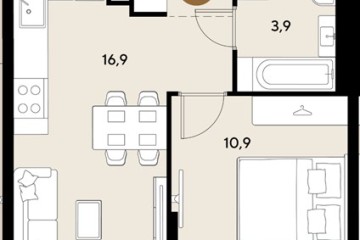 Фото №1: 1-комнатная квартира 35 м² - Краснодар, мкр. Прикубанский внутригородской округ, 