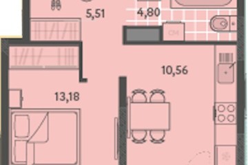 Фото №1: 1-комнатная квартира 35 м² - Краснодар, мкр. ЖК Тёплые Края, ул. имени Леона Орбели, 9