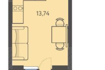 Фото №1: Студия 21 м² - Краснодар, мкр. ЖК Тёплые Края, ул. имени Леона Орбели, 9