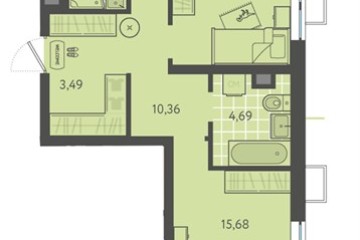 Фото №1: 2-комнатная квартира 66 м² - Краснодар, мкр. ЖК Тёплые Края, ул. имени Леона Орбели, 9