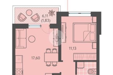 Фото №1: 1-комнатная квартира 39 м² - Краснодар, мкр. ЖК Тёплые Края, ул. имени Леона Орбели, 9