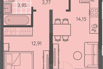 Фото №1: 1-комнатная квартира 36 м² - Краснодар, мкр. ЖК Тёплые Края, ул. имени Леона Орбели, 9
