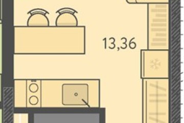 Фото №1: Студия 22 м² - Краснодар, мкр. ЖК Тёплые Края, ул. имени Леона Орбели, 9