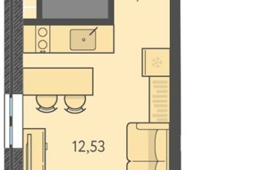Фото №1: Студия 22 м² - Краснодар, мкр. ЖК Тёплые Края, ул. имени Леона Орбели, 9
