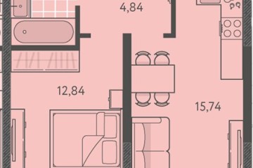 Фото №1: 1-комнатная квартира 38 м² - Краснодар, мкр. ЖК Тёплые Края, ул. имени Леона Орбели, 9
