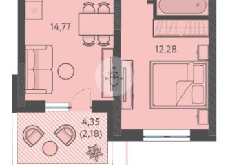 Фото №1: 1-комнатная квартира 37 м² - Краснодар, мкр. ЖК Тёплые Края, ул. имени Леона Орбели, 9