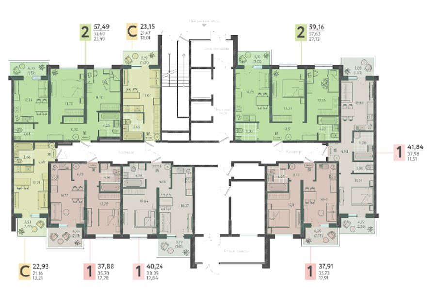 Фото №8: 1-комнатная квартира 37 м² - Краснодар, Прикубанский внутригородской округ, мкр. ЖК Тёплые Края, ул. имени Леона Орбели, 9