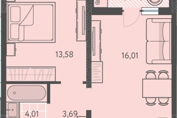 Фото №1: 1-комнатная квартира 39 м² - Краснодар, мкр. ЖК Тёплые Края, 