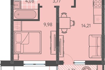 Фото №1: 1-комнатная квартира 33 м² - Краснодар, мкр. ЖК Тёплые Края, 