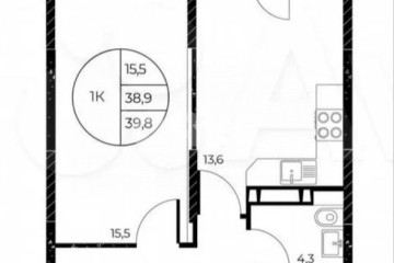 Фото №2: 1-комнатная квартира 39 м² - Ростов-на-Дону, р. Пролетарский, 