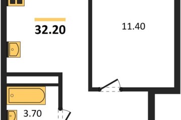 Фото №1: 1-комнатная квартира 32 м² - Краснодар, мкр. Прикубанский внутригородской округ, 