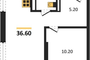 Фото №1: 1-комнатная квартира 36 м² - Краснодар, мкр. Прикубанский внутригородской округ, 