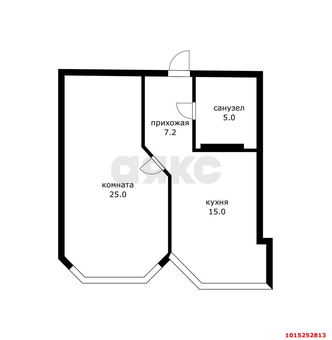 Фото №15: 1-комнатная квартира 47 м² - Краснодар, Прикубанский внутригородской округ, Солнечный, мкр. Фестивальный, ул. Скрябина, 2