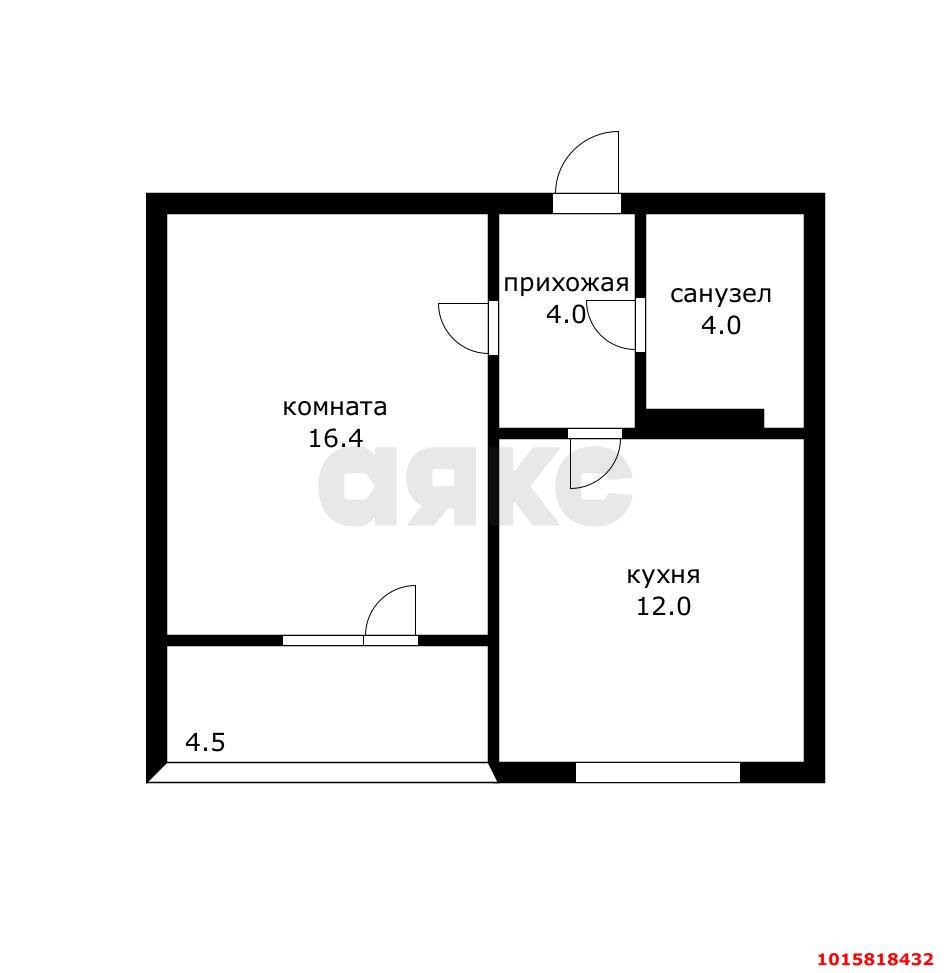Фото №14: 1-комнатная квартира 41 м² - Краснодар, жилой комплекс Феникс, ул. имени В.Н. Мачуги, 6/2к1