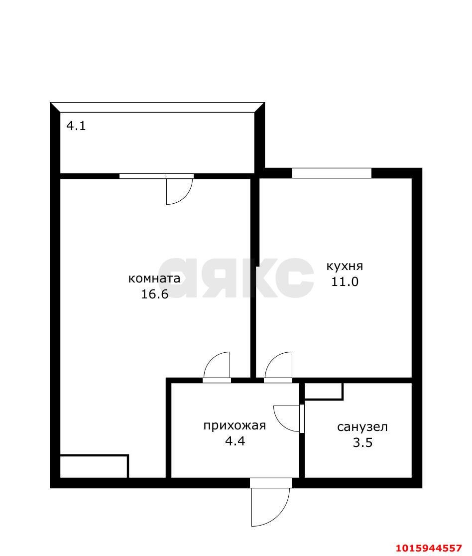 Фото №9: 1-комнатная квартира 39 м² - Краснодар, жилой комплекс Ракурс, ул. имени Героя Ростовского, 8