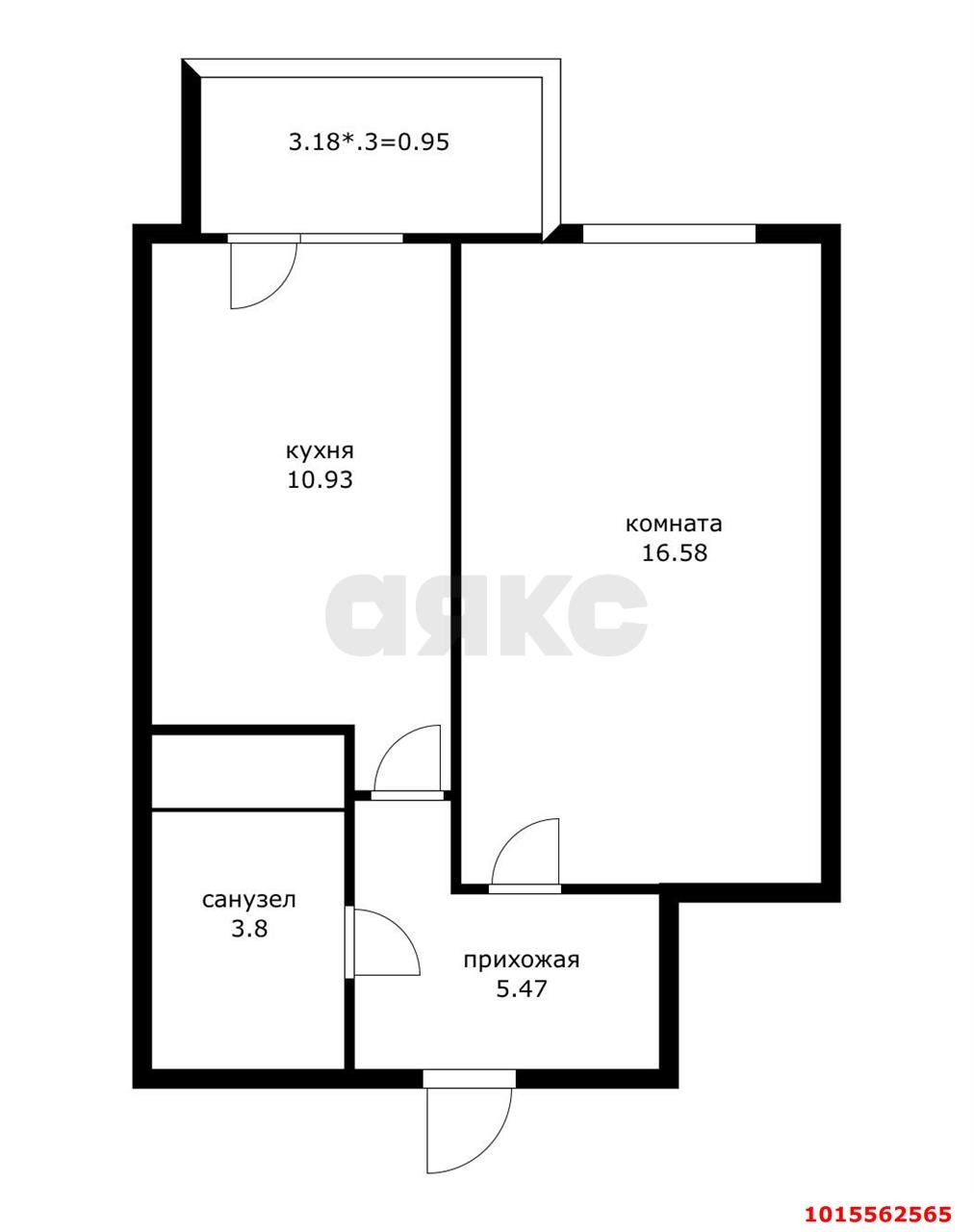 Фото №2: 1-комнатная квартира 41 м² - Краснодар, Западный внутригородской округ, Фестивальный, мкр. жилой комплекс Современник, ул. Гаражная, 107