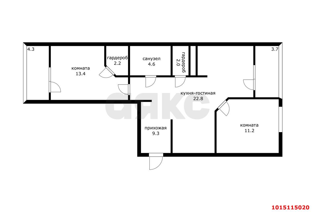Фото №19: 2-комнатная квартира 73 м² - Краснодар, ЖК Все Свои Вип, Табачная Фабрика, жилой комплекс Все Свои, мкр. Центральный внутригородской округ, ул. Колхозная, 5